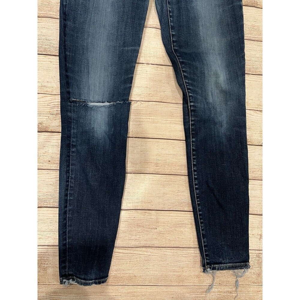 Lucky Brand Mid Rise Ava Skinny Womens Jeans Blue Size 4 27 Cut Ankle - Picture 3 of 11